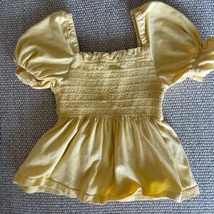 Polo Ralph LaurenYellow Puff Sleeve Top